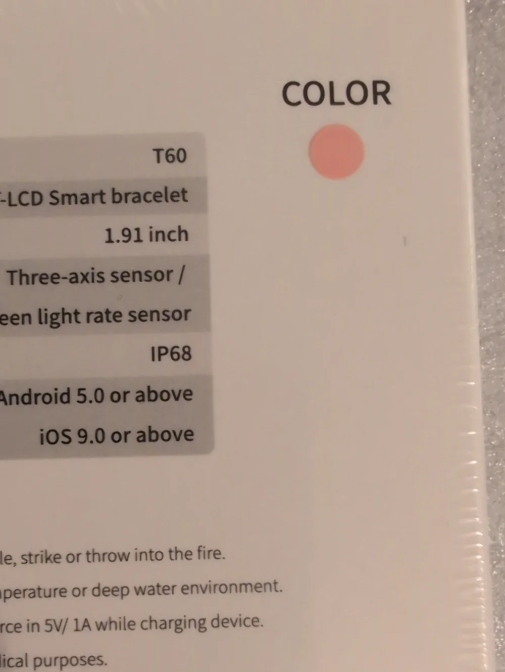 Smart Watch Fitness Tracker - Pink